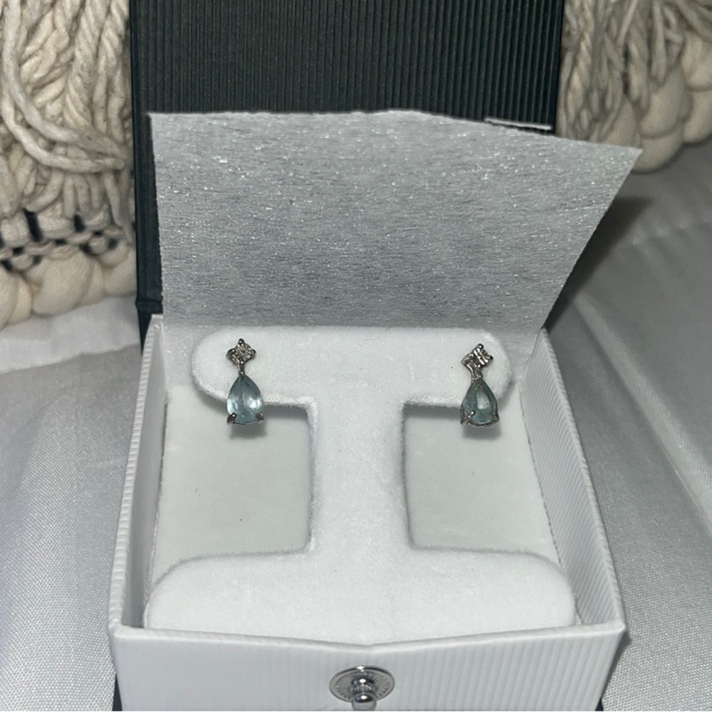 Blue topaz earrings